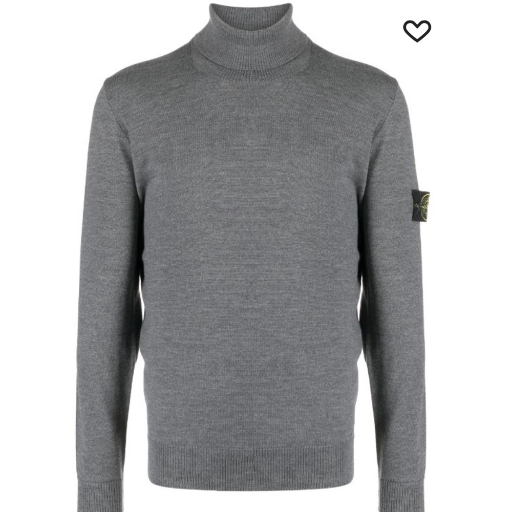 *authentic* STONE ISLAND Compass-patch wool jumper Men’s Medium